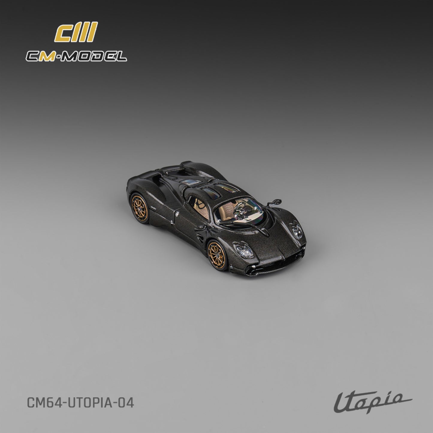 CM Model - Pre-Order - Pagani Utopia Full carbon - CM64-Utopia-04 - 1:64