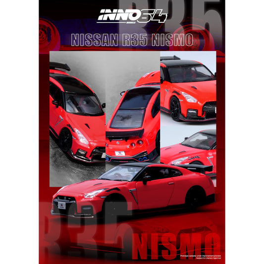 INNO64 - Pre-Order - Nissan GT-R (R35) NISMO Red - IN64-R35N-RED