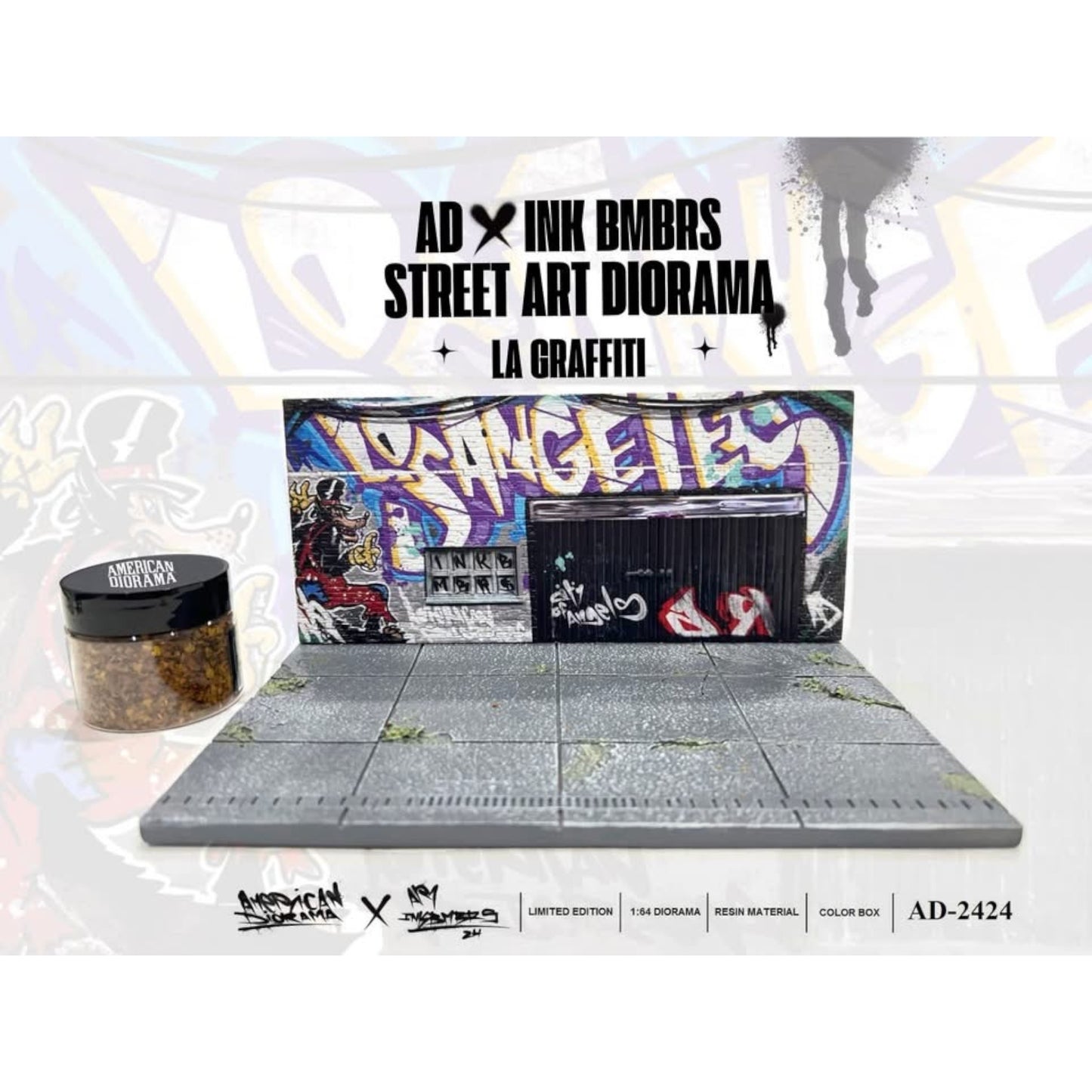 Mini GT x American Diorama  - Pre-Order - 2024 Art La Graffiti *Diorama Street* - MGTAD-2424