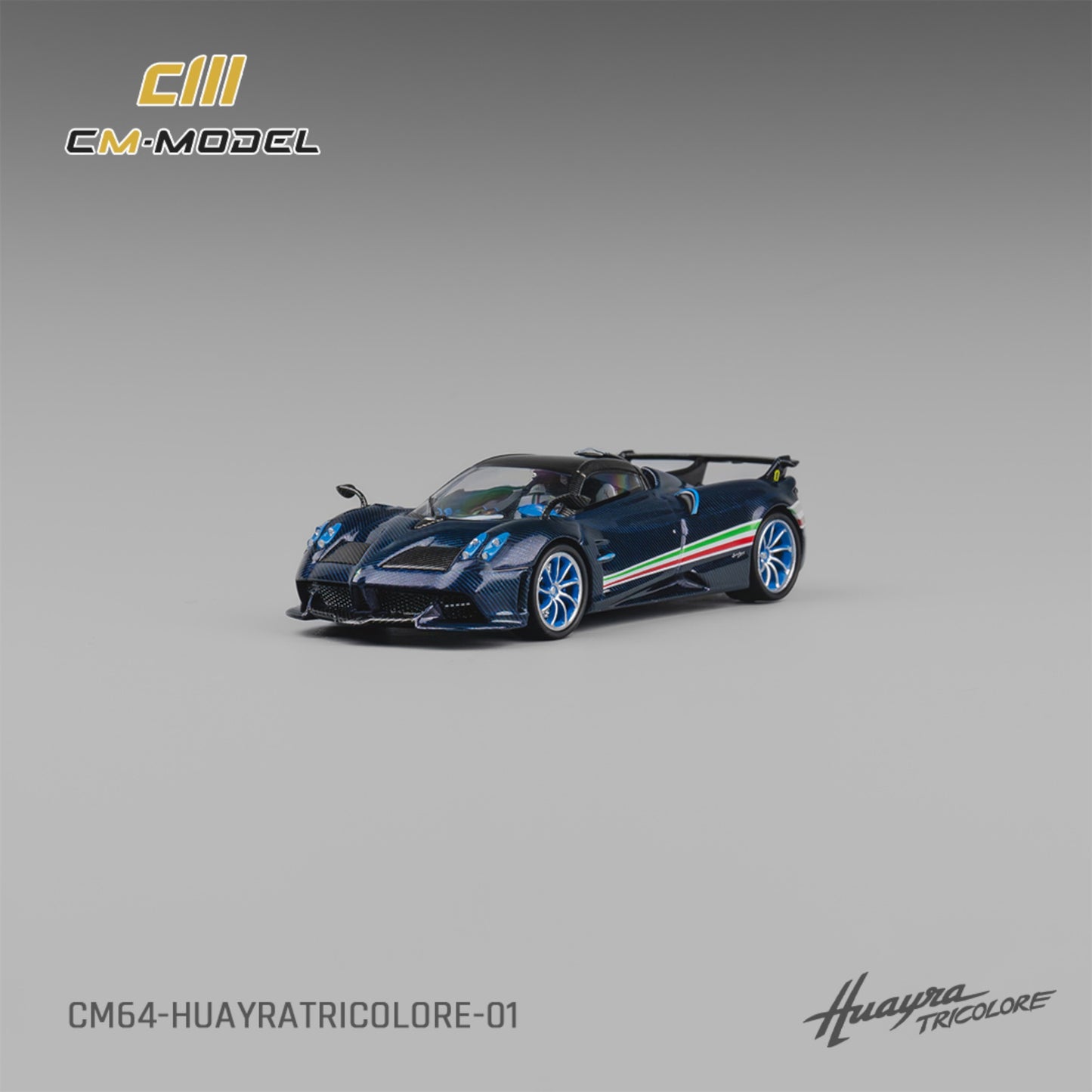 CM Model - Pre-Order - Pagani Huayra Tricolor - CM64-HuayraTricolore-01 - 1:64