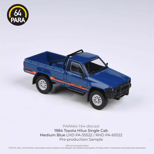 PARA64 - 1984 Toyota Hilux Single Cab - Medium Blue - PA-55522 (LHD)