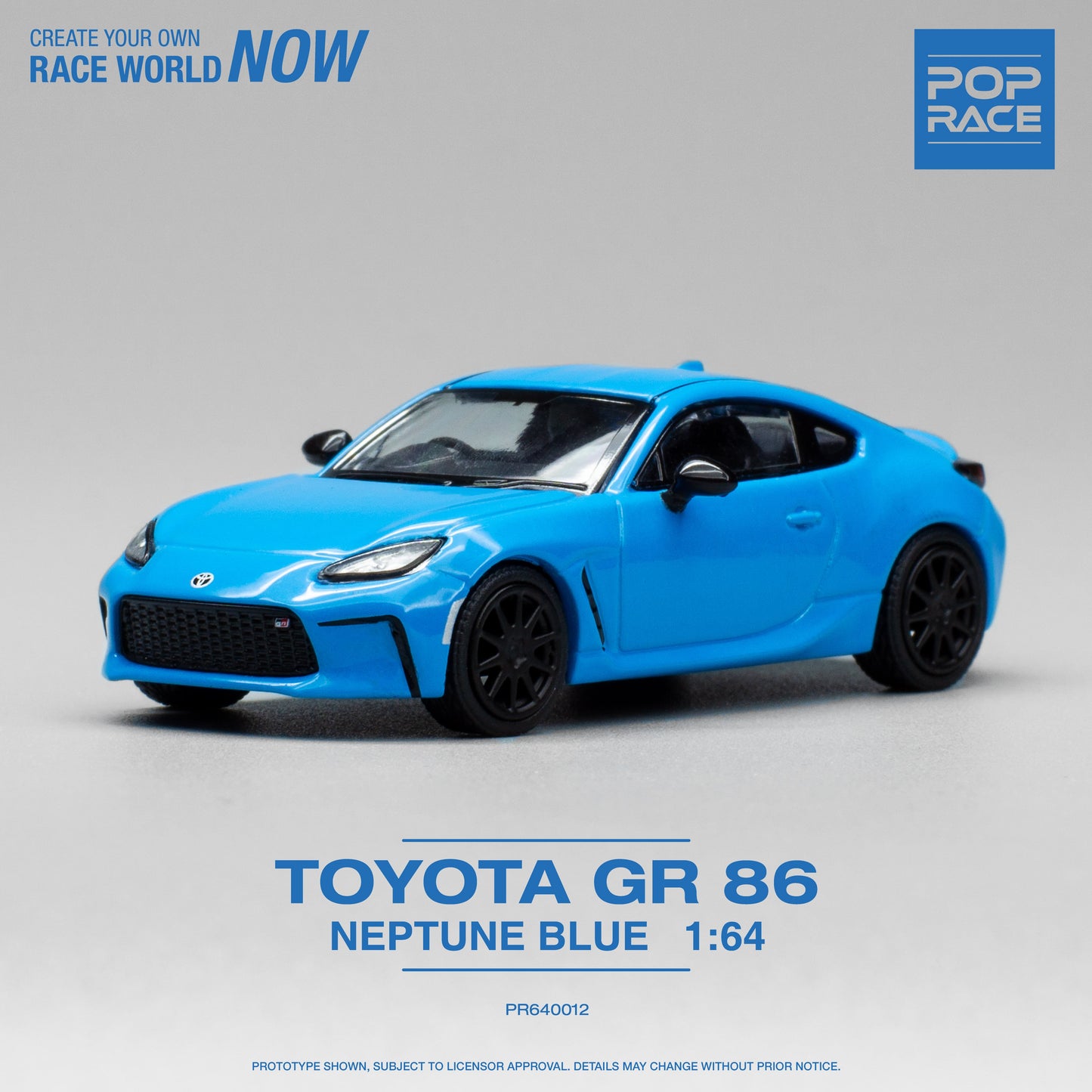 Pop Race - Toyota GR86, neptune blue - PR640012 - 1:64