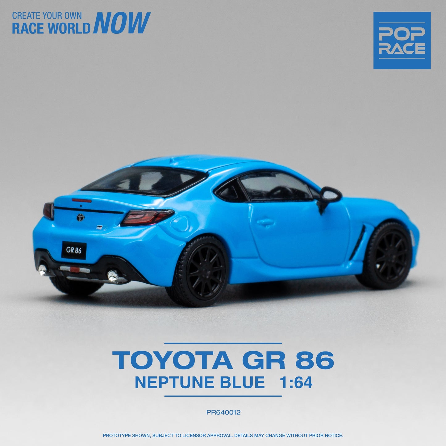 Pop Race - Toyota GR86, neptune blue - PR640012 - 1:64