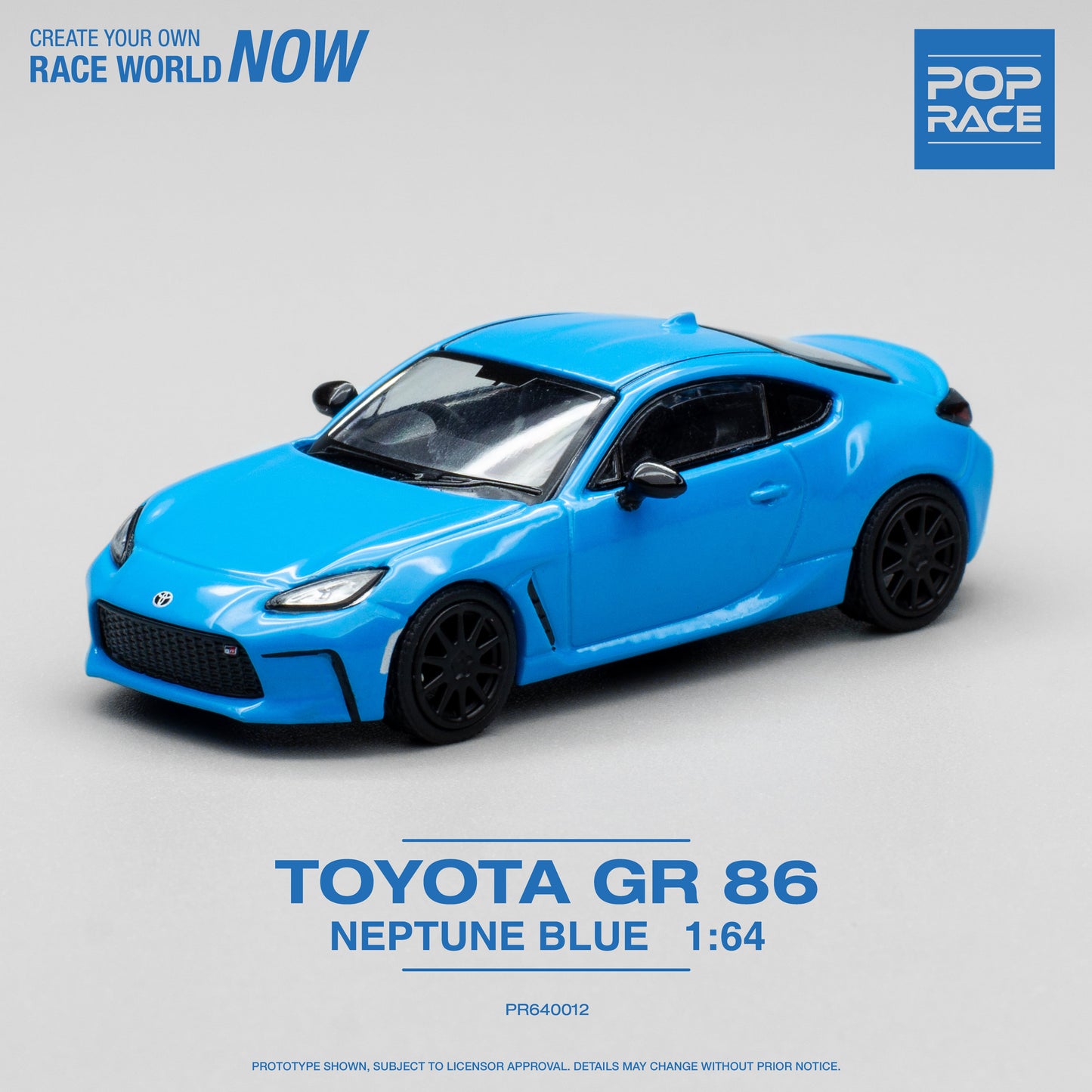 Pop Race - Toyota GR86, neptune blue - PR640012 - 1:64