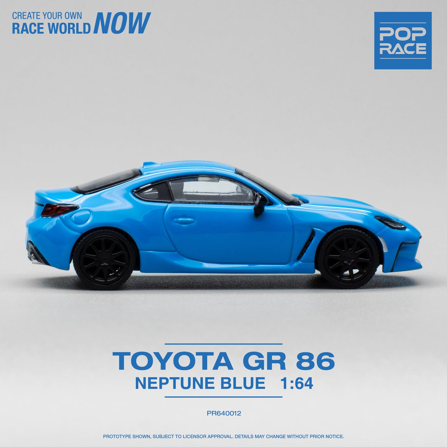 Pop Race - Toyota GR86, neptune blue - PR640012 - 1:64