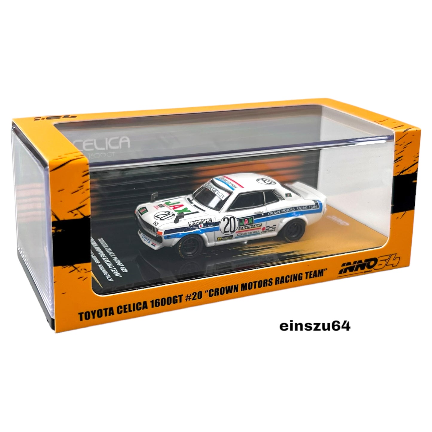 INNO64 - 1975 Toyota Celica 1600GT #20 Crown Racing Team - IN64-TA22-MGP22CMRT - 1:64