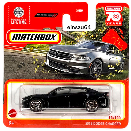 Matchbox 2023 - 2018 Dodge Charger  - HLD13 - 13/100 - 1:64 - neu & OVP