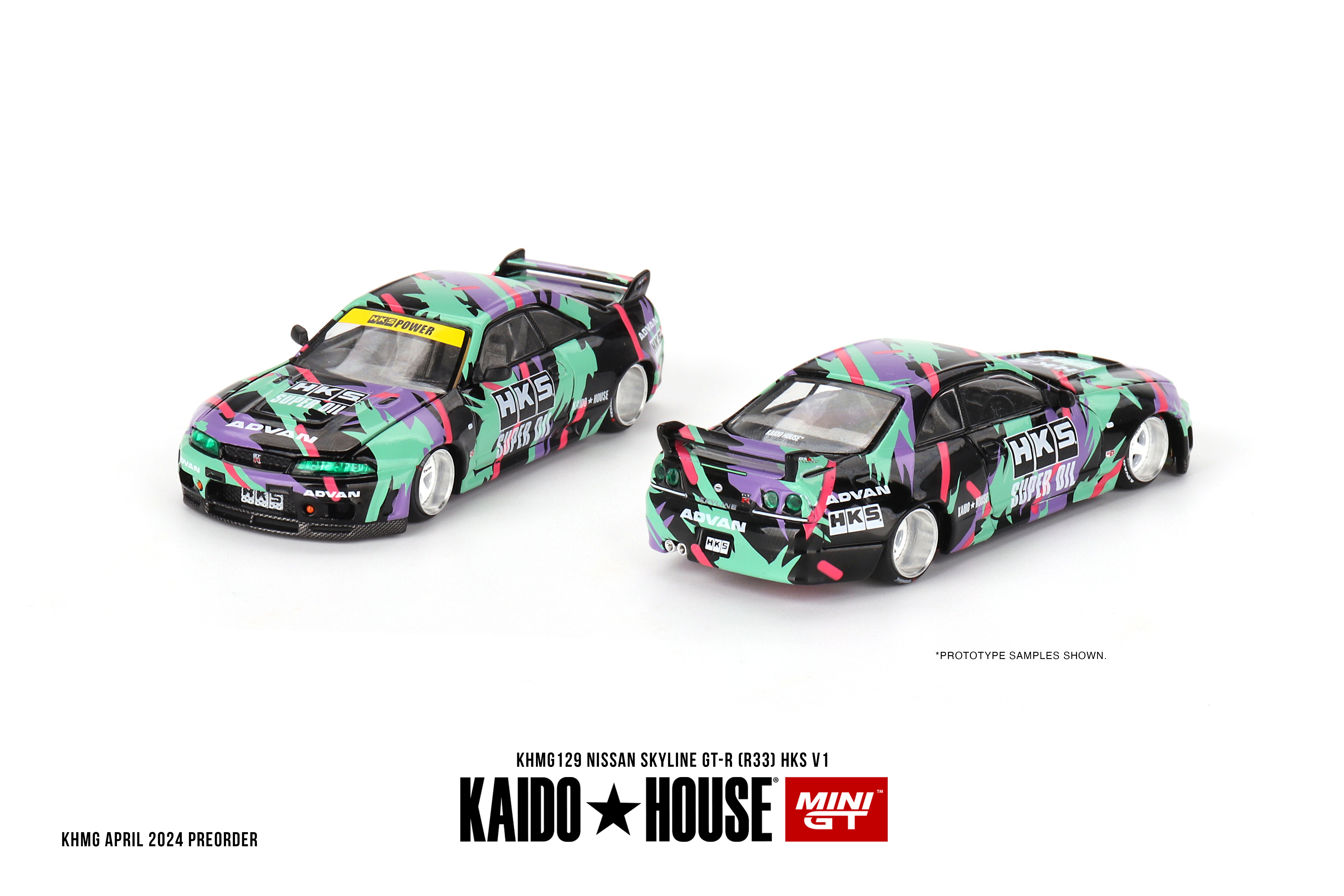 Mini GT Kaido House - Pre-Order - Nissan Skyline GT-R (R33) HKS V1 