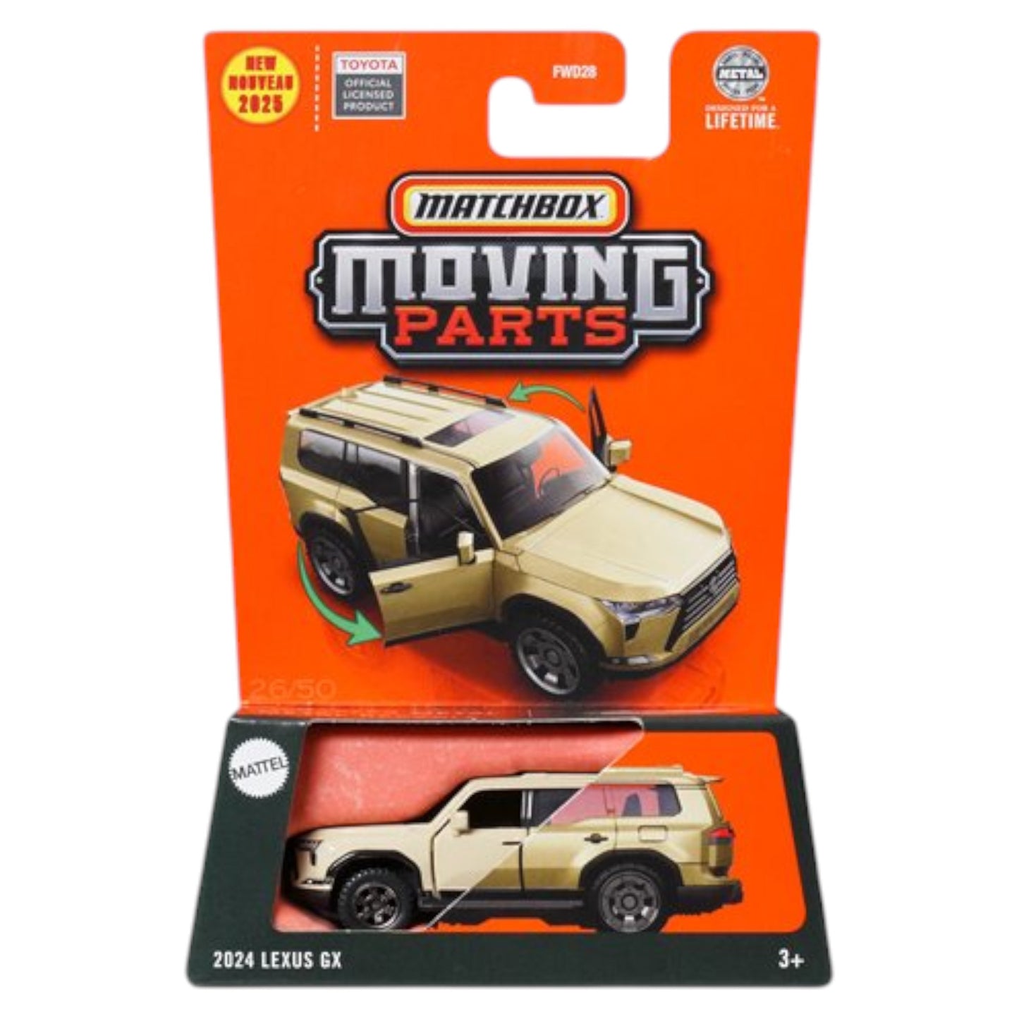 Matchbox 2025 - Moving Parts - 2024 Lexus GX, sand - JBW62