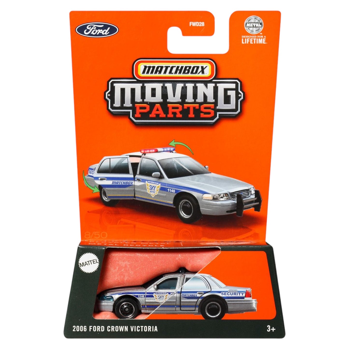 Matchbox 2025 - Moving Parts - 2006 Ford Crown Victoria Police - JBW82