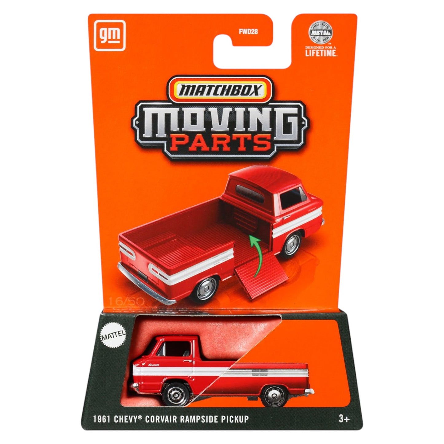 Matchbox 2025 - Moving Parts - 1961 Chevy Corvair Rampside Truck - JBW95