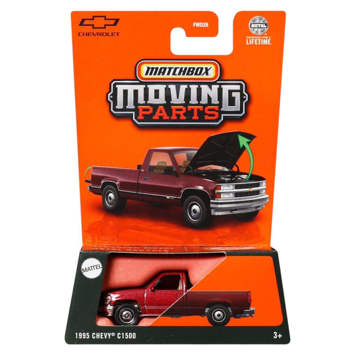 Matchbox 2025 - Moving Parts - 1995 Chevy C1500 - JBW96