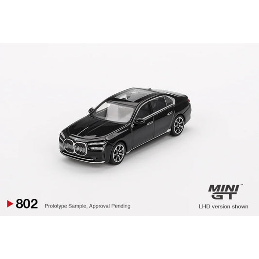 Mini GT - Pre-Order - BMW i7 eDrive50 Black Sapphire - MGT00802 (LHD) - 1:64