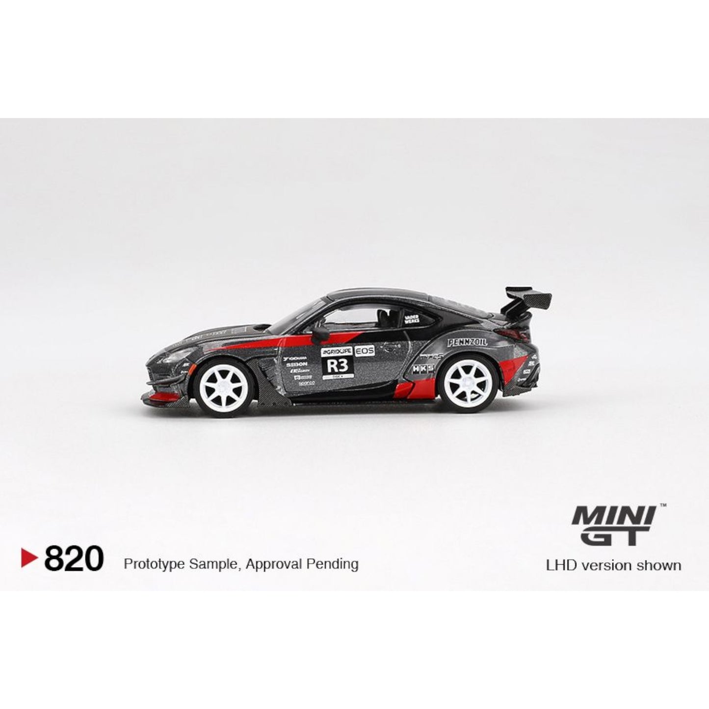 Mini GT - Pre-Order - Toyota GR86 Larry Chen's HKS Turbocharged GR86 - MGT00820 (LHD) - 1:64