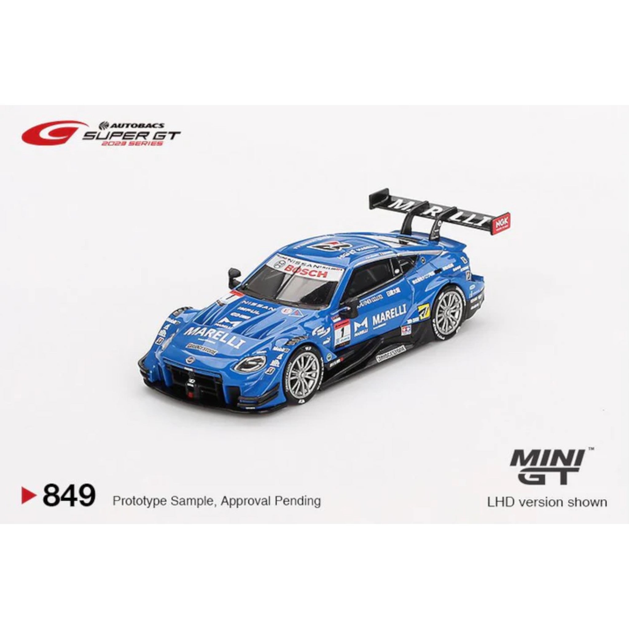 Mini GT Pre Order NISSAN Z GT500 NO.1 MARELLIIMPULZ TEAM IMPUL 202 einszu64