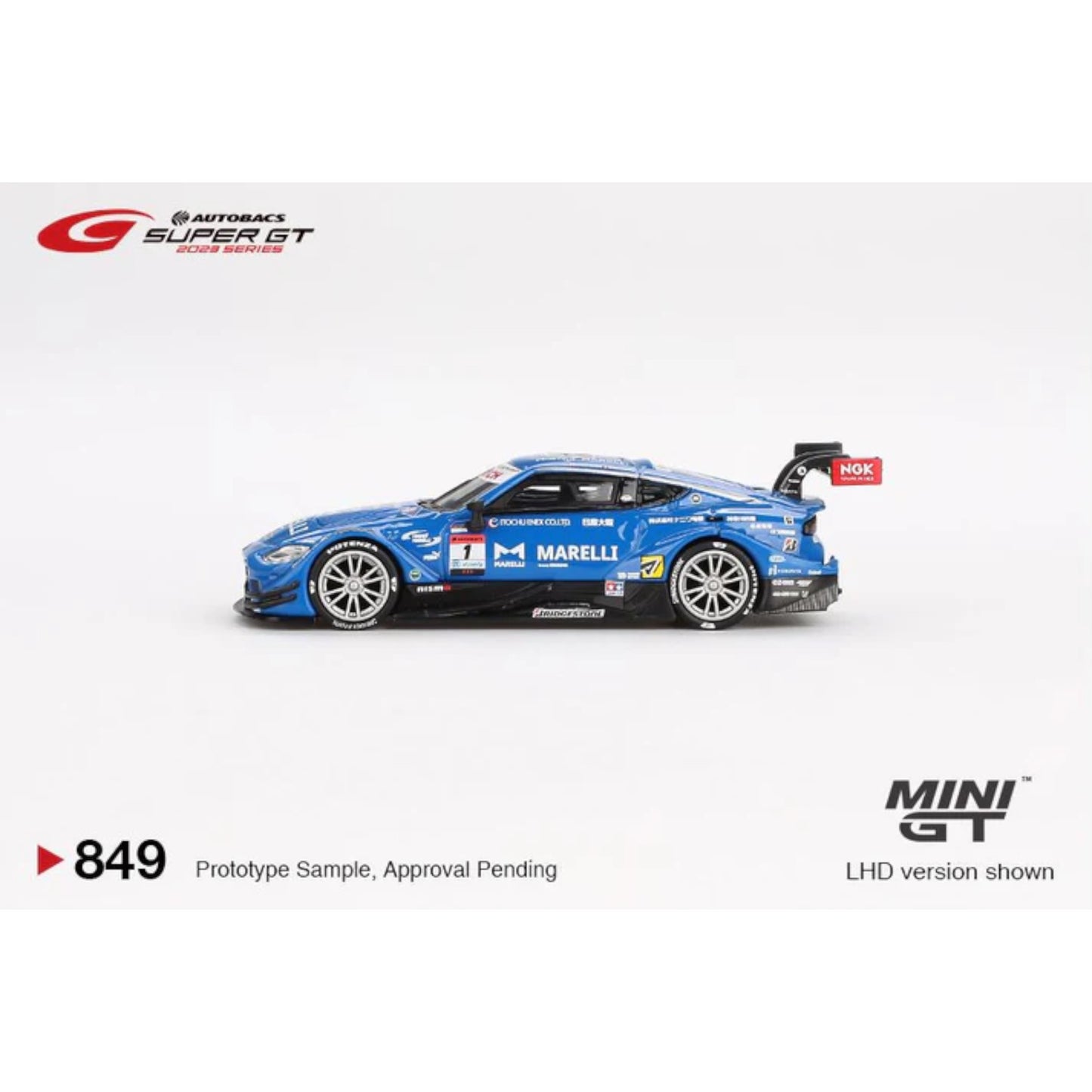 Mini GT - Pre-Order -  NISSAN Z GT500 NO.1 MARELLIIMPULZ TEAM IMPUL 2023 - MGT00849