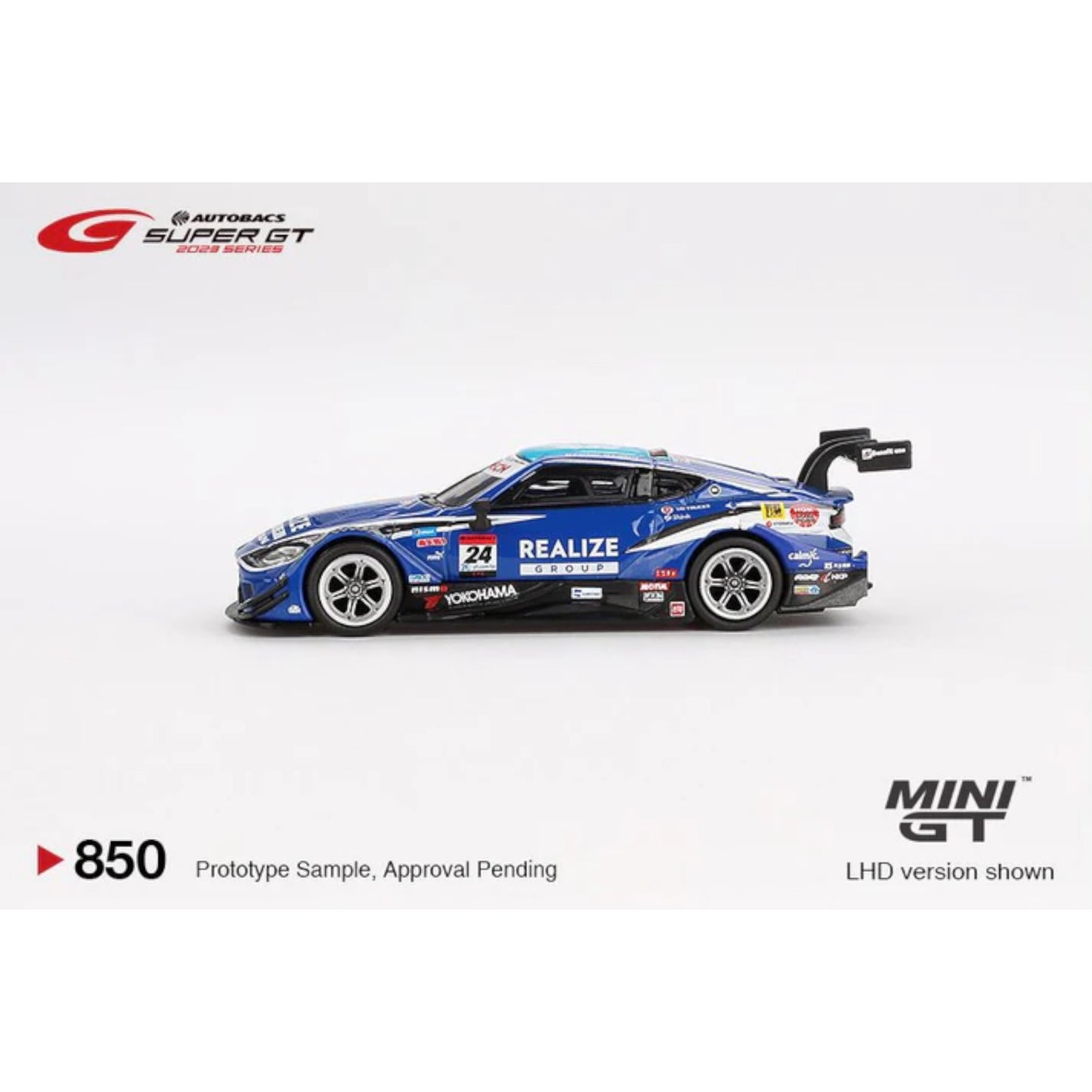 Mini GT - Pre-Order - NISSAN Z GT500 NO.24 REALIZE CORPORATION ADVAN Z KONDO RACING 2023 SUPER GT SERIES - MGT00850