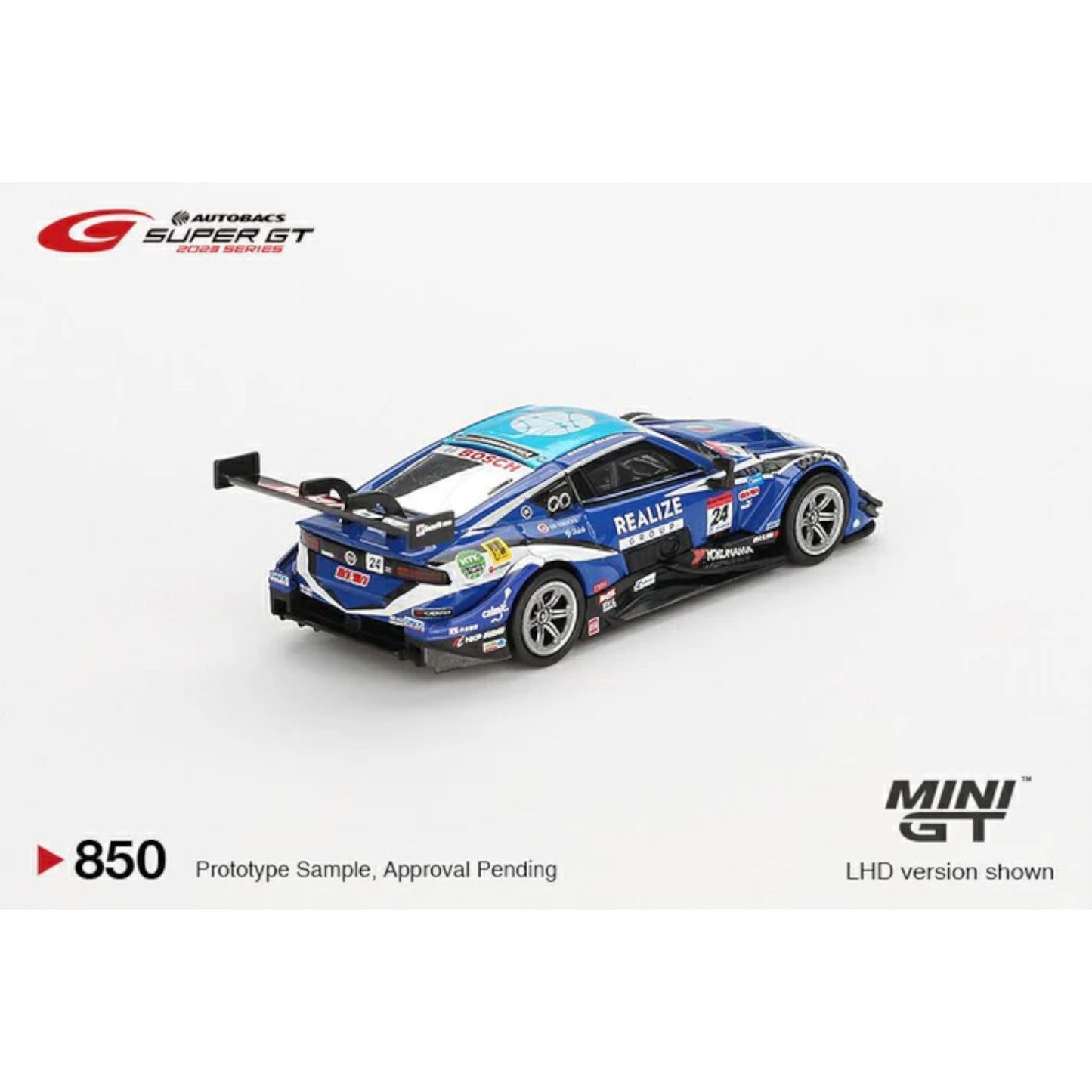 Mini GT - Pre-Order - NISSAN Z GT500 NO.24 REALIZE CORPORATION ADVAN Z KONDO RACING 2023 SUPER GT SERIES - MGT00850