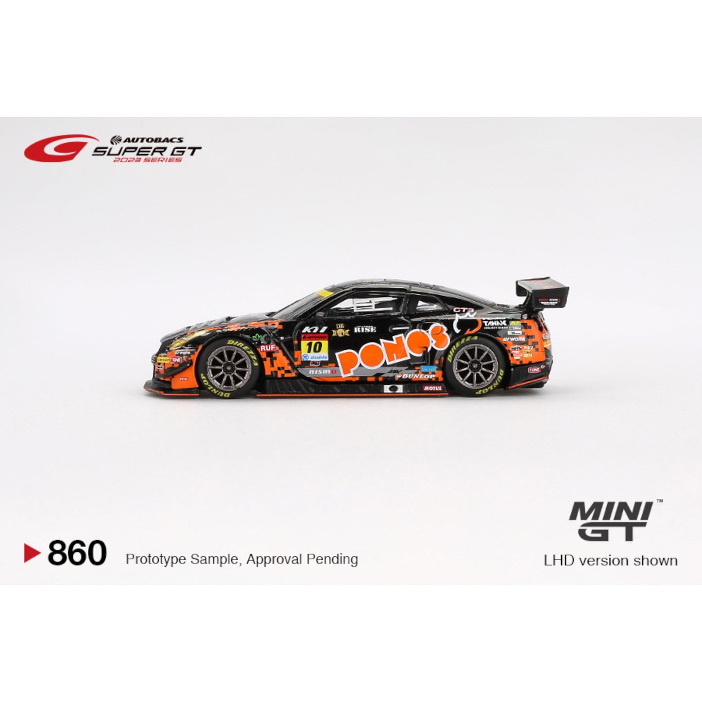 Mini GT - Pre-Order - Nissan GT-R NISMO GT3 #10 "PONOS GAINER GT-R" GAINER  2023 SUPER GT SERIES - MGT00860