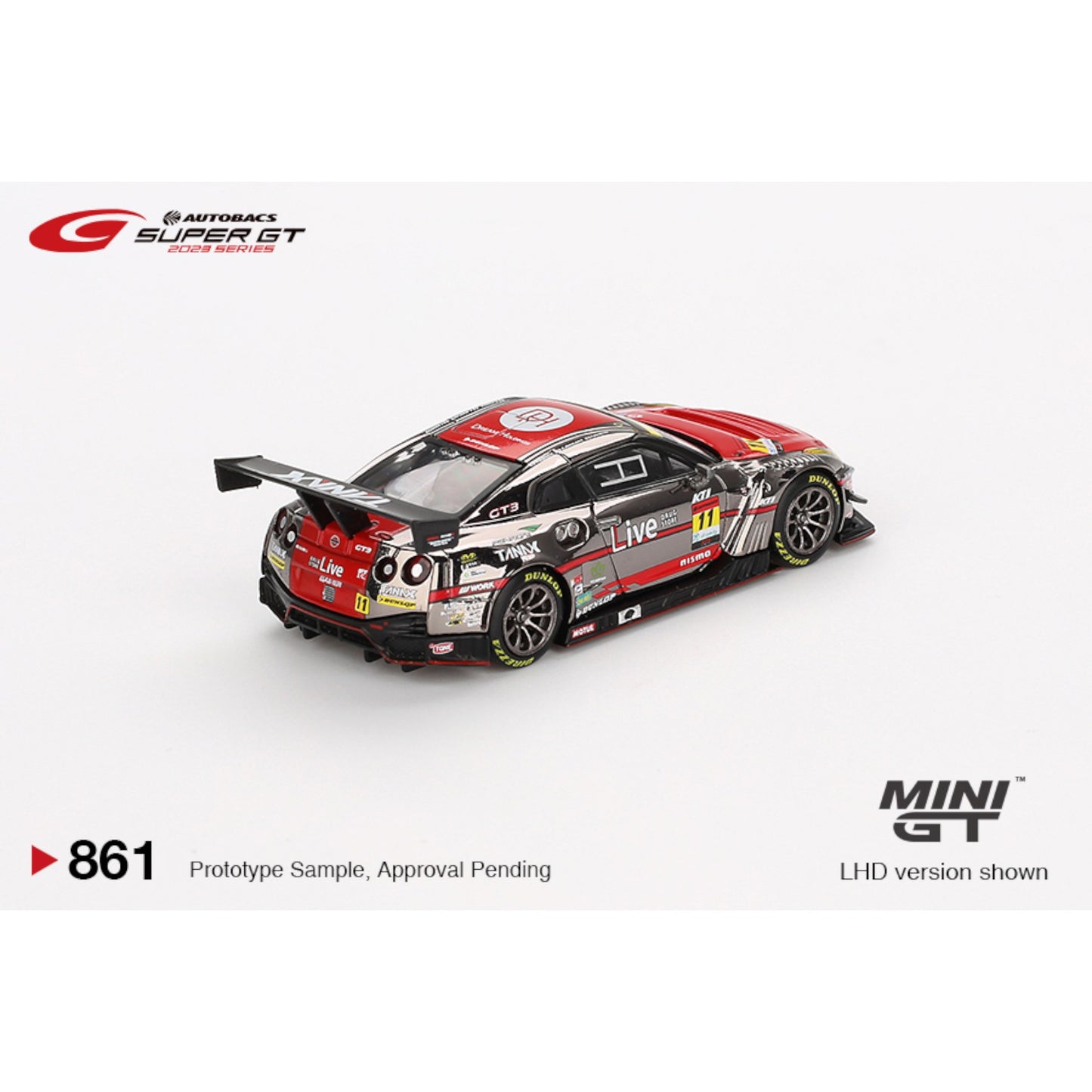 Mini GT - Pre-Order - Nissan GT-R NISMO GT3 #11 "GAINER TANAX GT-R" GAINER  2023 SUPER GT SERIES- MGT00861