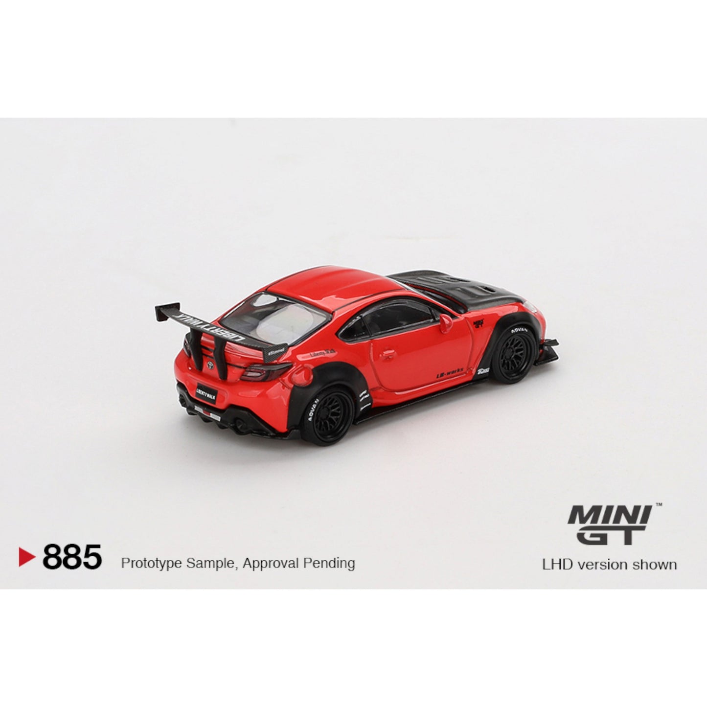 Mini GT - Pre-Order - Toyota GR86 LB★Nation - Red - MGT00885 (LHD)