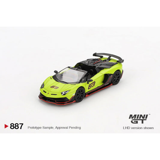 Mini GT - Pre-Order - Lamborghini Aventador SVJ 63 Roadster Verde Shock - MGT00887 (LHD)