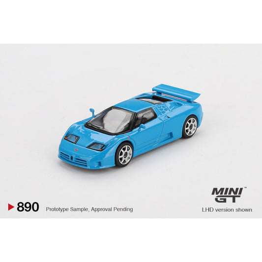 Mini GT - Pre-Order - Bugatti EB110 Super Sport - Blu Bugatti - MGT00890 (LHD)