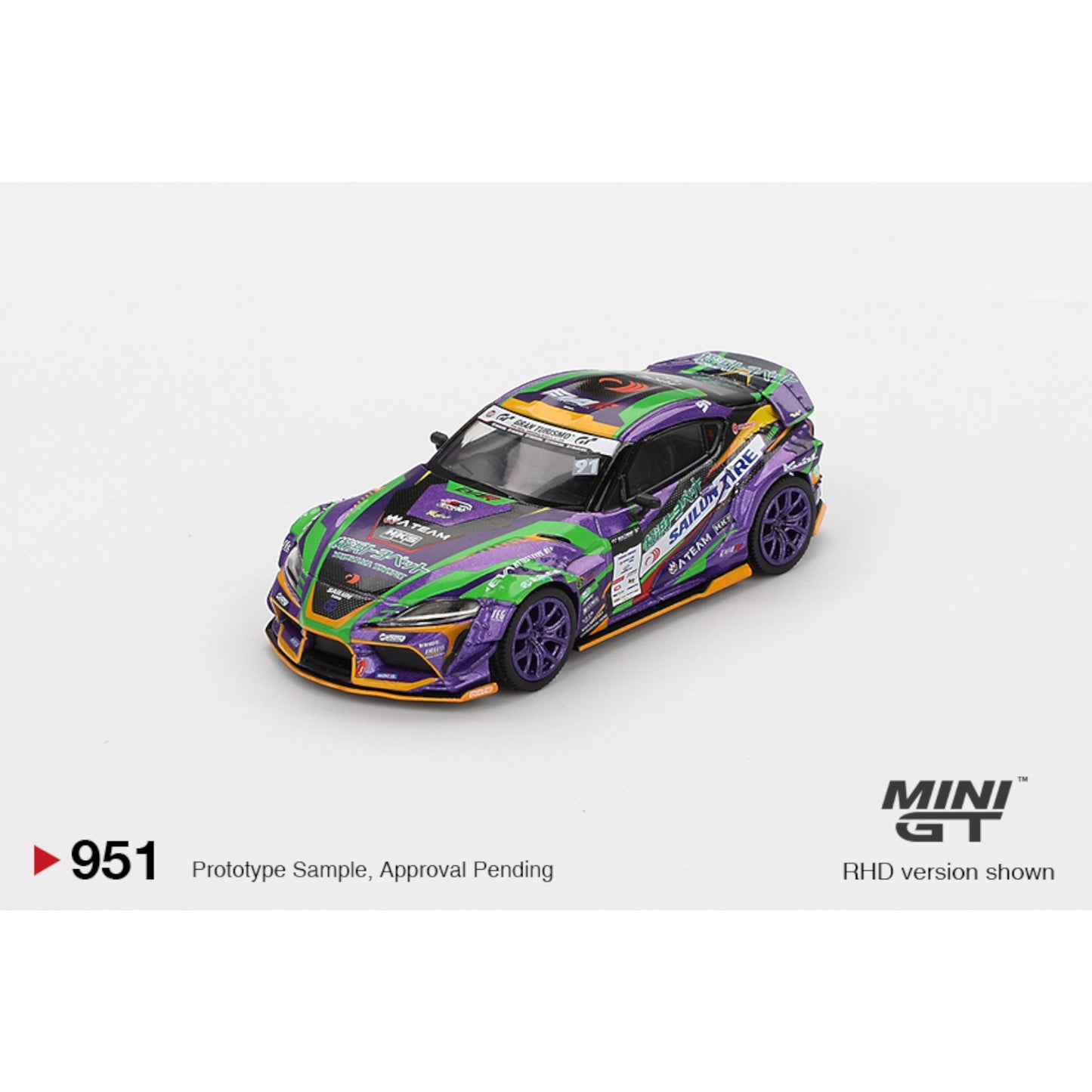 Mini GT - Pre-Order - Toyota GR Supra KUHL 2021 D1GP EVANGELION RACING - MGT00951-BL