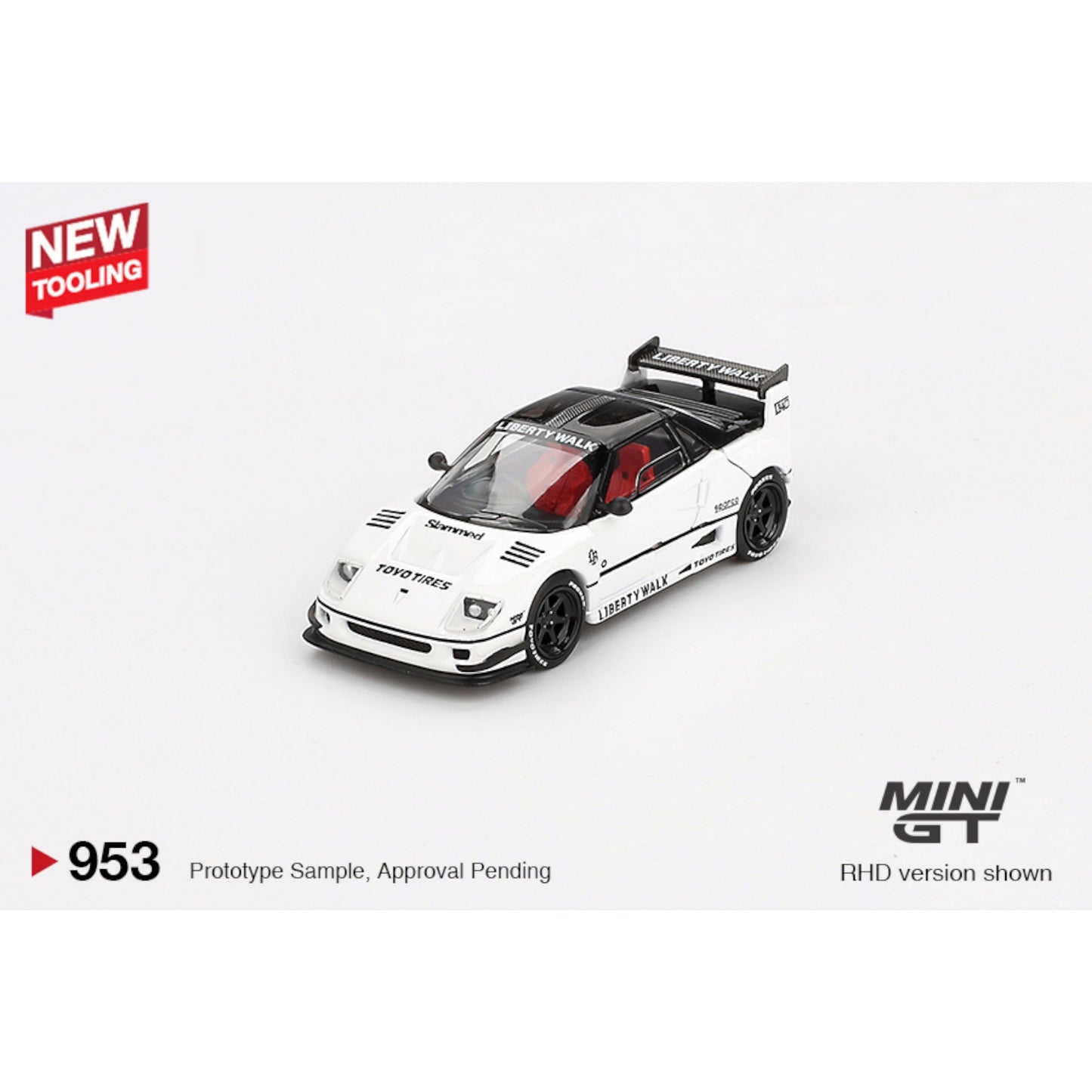 Mini GT - Pre-Order - 2024 Mazda AZ-1 Liberty Walk LB40 *Tokyo Auto Salon*, white - MGT00953 (RHD)