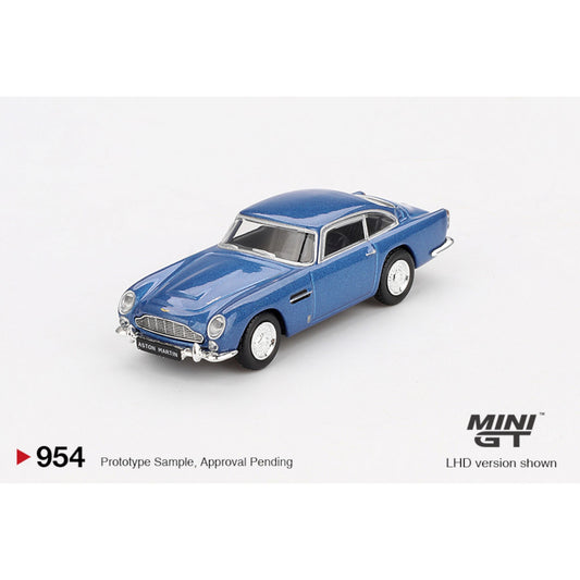 Mini GT - Pre-Order - 1965 Aston Martin DB5 Sierra, blue - MGT00954 (LHD)