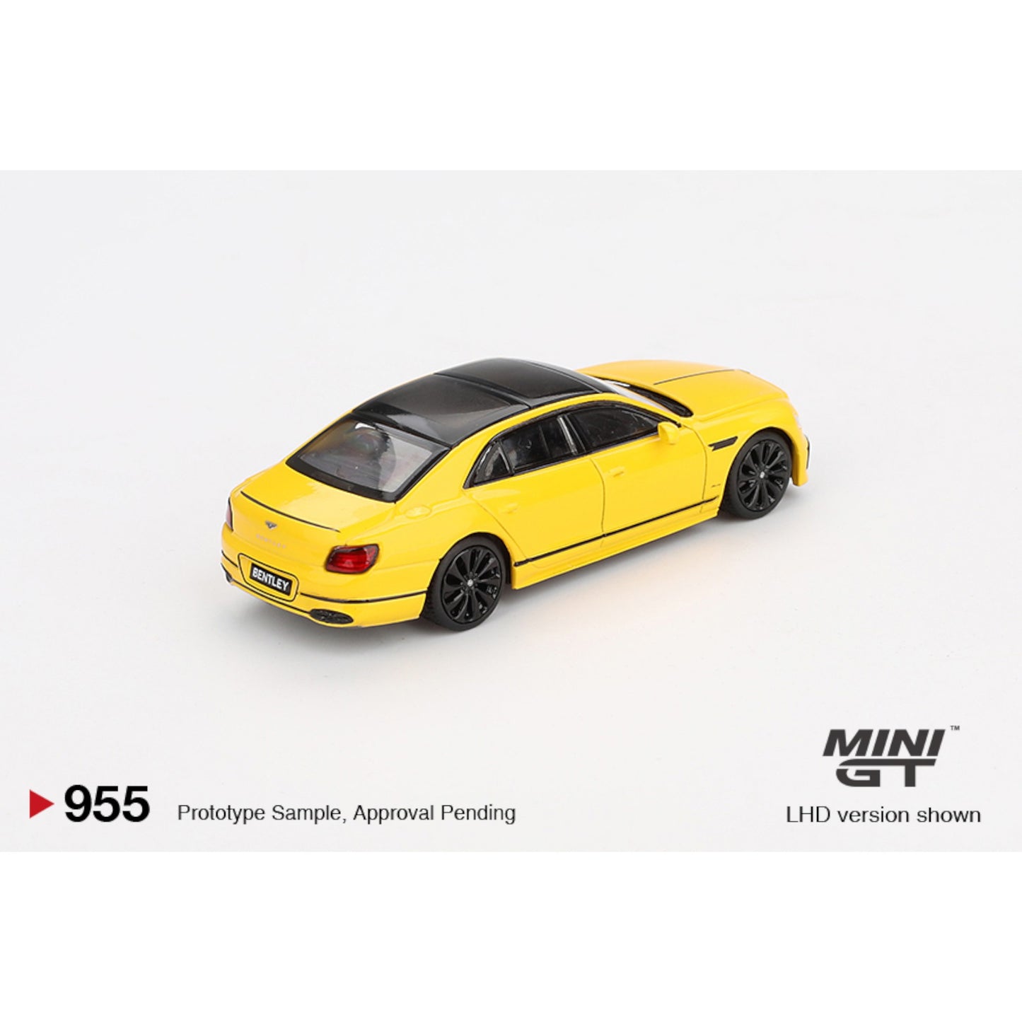 Mini GT - Pre-Order - 2023 Bentley Flying Spur Monaco, yellow - MGT00955 (LHD)