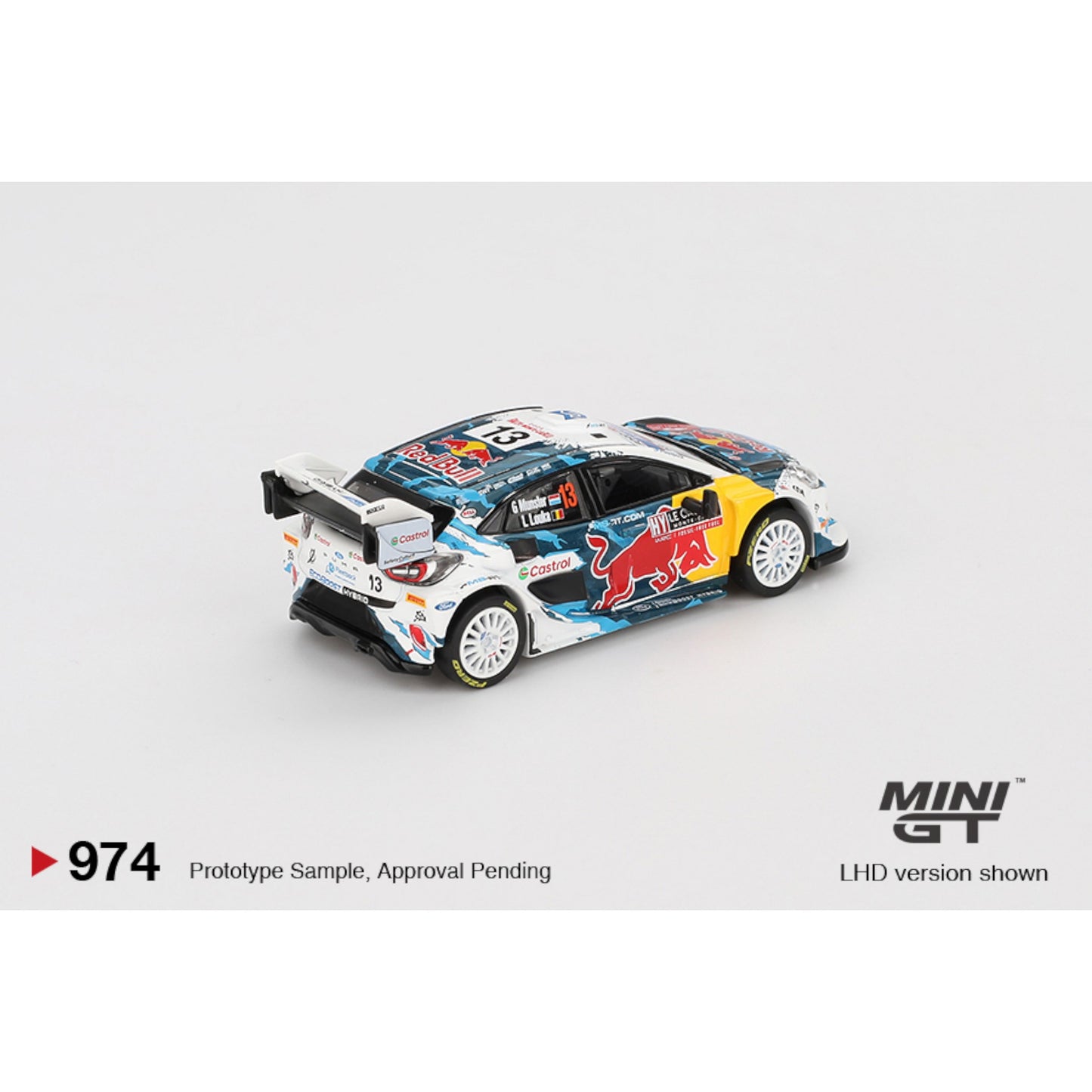 Mini GT - Pre-Order - Ford Puma Rally1 #13 M-Sport Ford WRT 2024 Rally Monte Carlo - MGT00974 (LHD)