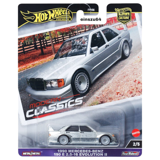 Hot Wheels 2024 - Modern Classics - 1990 Mercedes-Benz 190 E 2.5-16 Evolution II