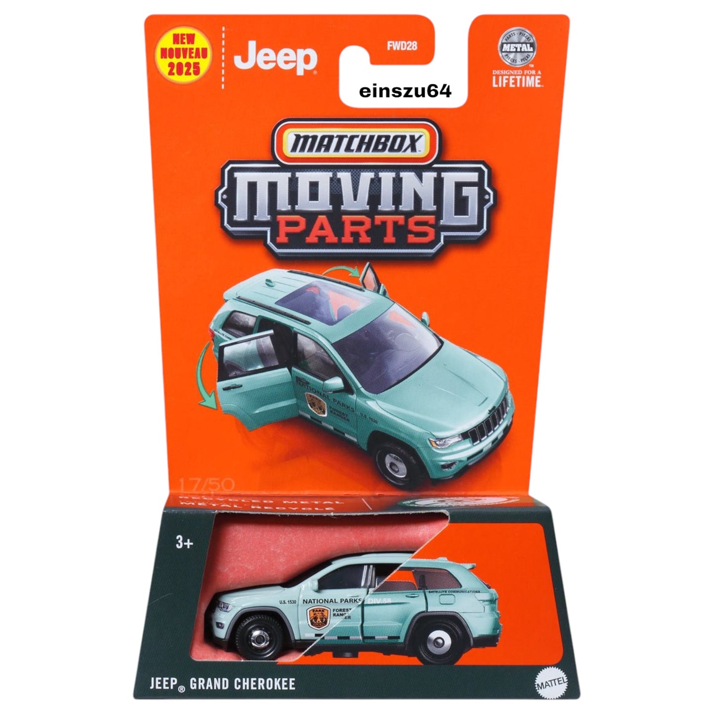 Matchbox 2024 - Moving Parts - Jeep Grand Cherokee - JBW55