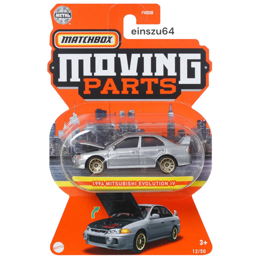 Matchbox 2023 - Moving Parts - 1994 Mitsubishi Evolution IV - HFM44