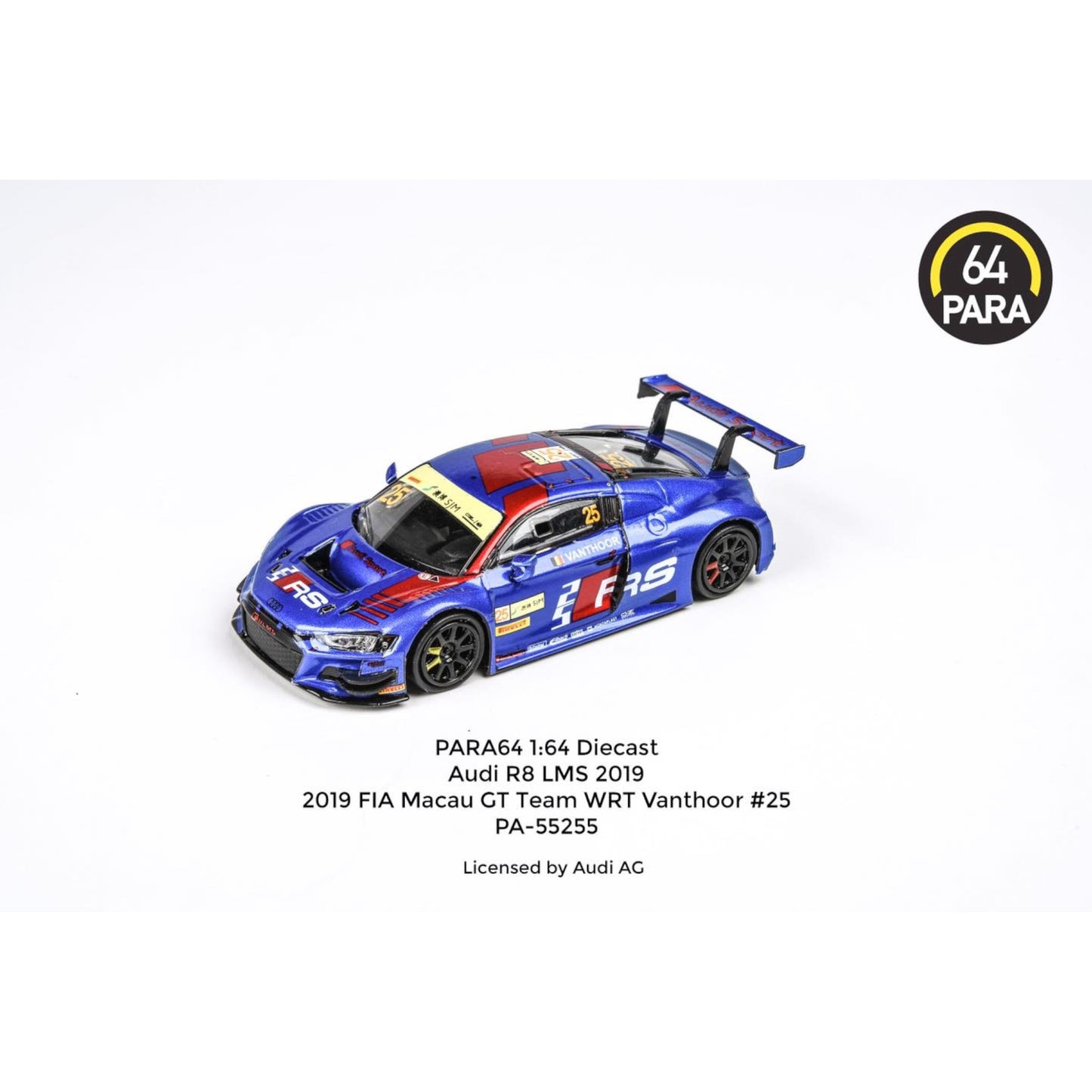 Para64 - 2019 Audi R8 LMS EVO #25 FIA Macau WRT van Thoor - PA-55255 (LHD)