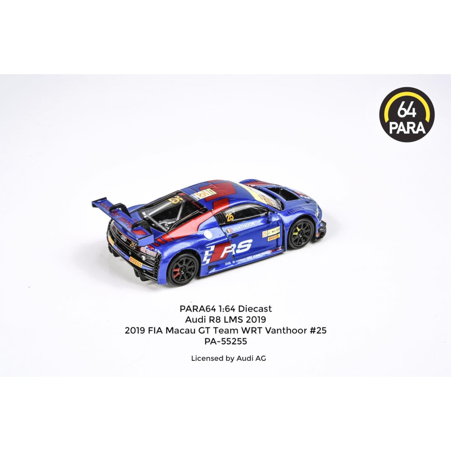 Para64 - 2019 Audi R8 LMS EVO #25 FIA Macau WRT van Thoor - PA-55255 (LHD)