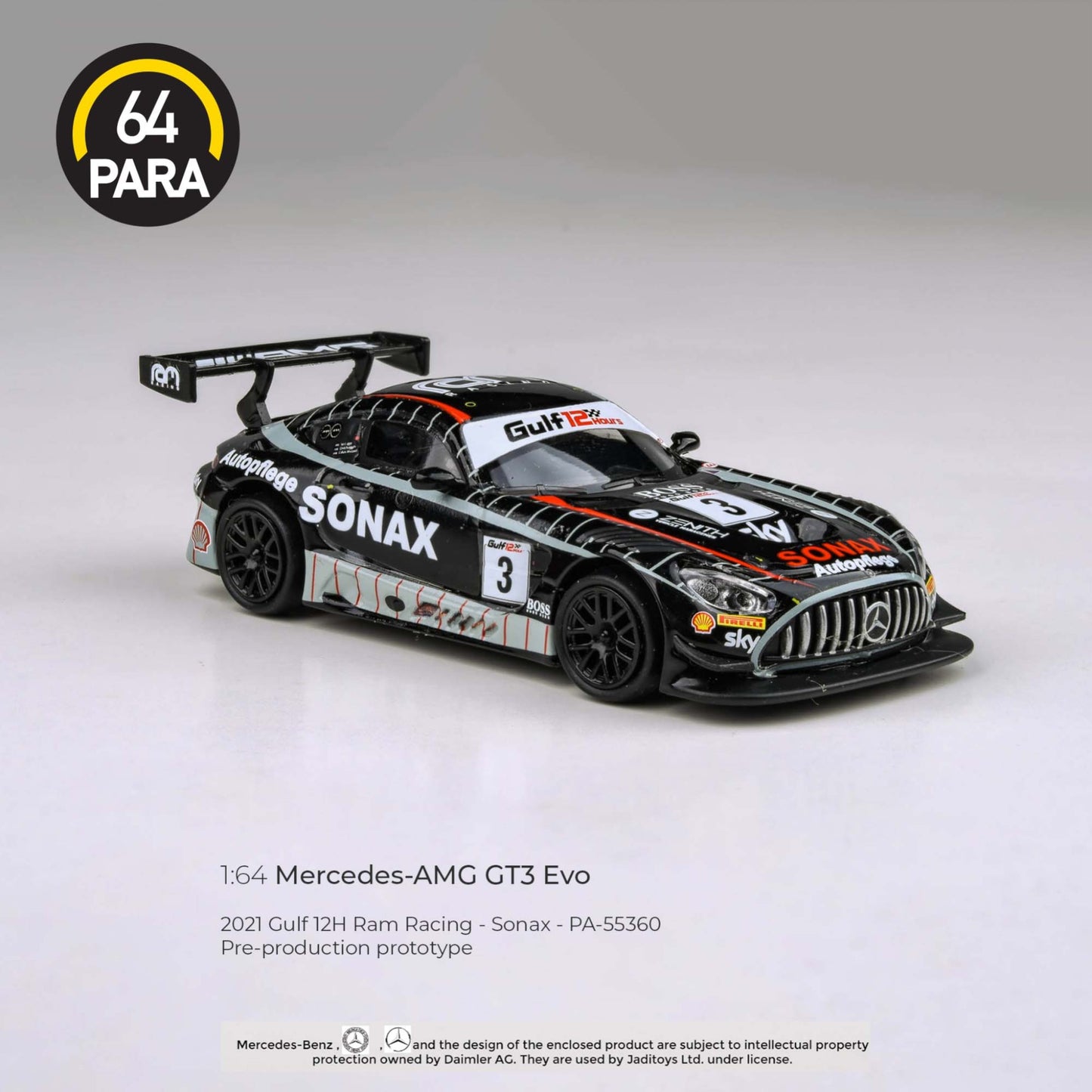 PARA64 - Mercedes-AMG GT3 EVO - 2021 Gulf 12H Ram Racing Sonax - PA-55360 (LHD)