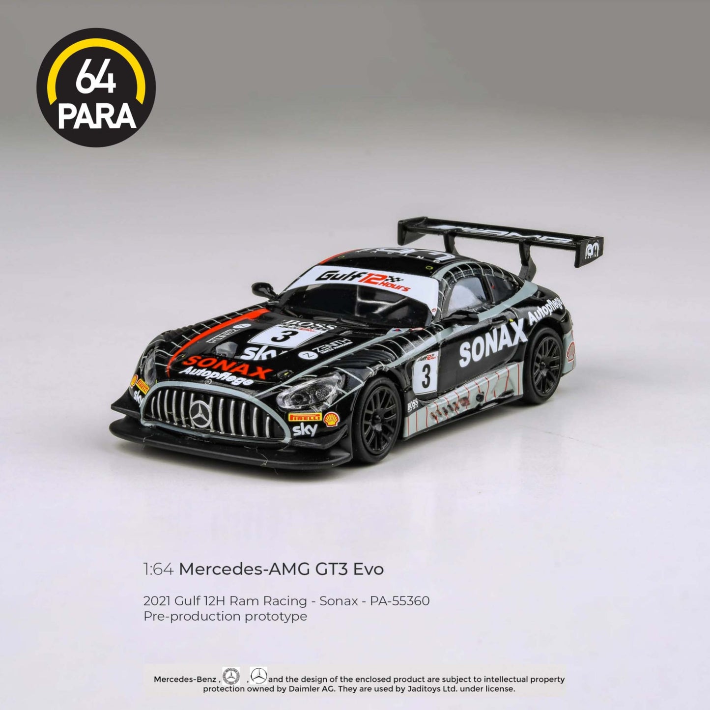 PARA64 - Mercedes-AMG GT3 EVO - 2021 Gulf 12H Ram Racing Sonax - PA-55360 (LHD)