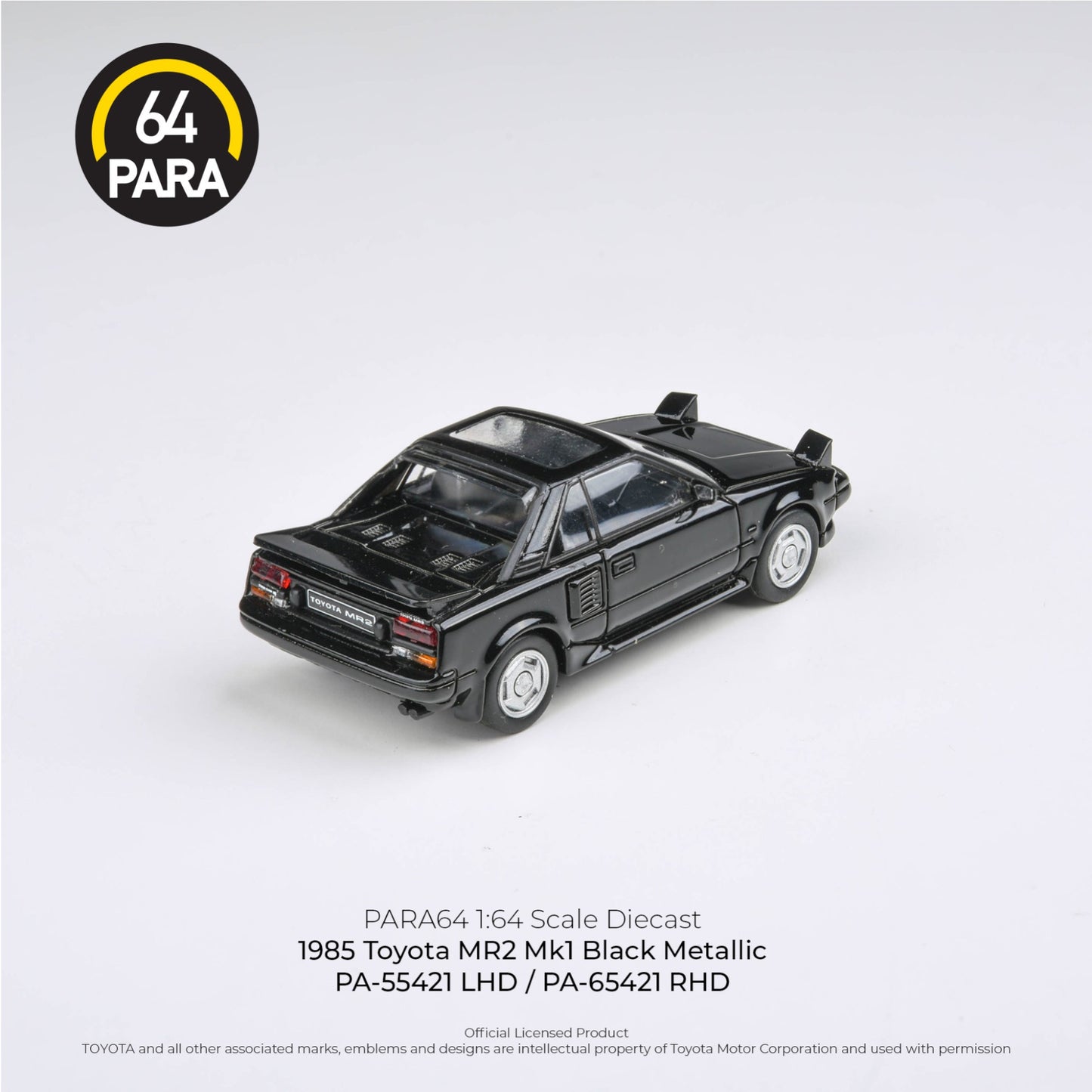 Para64 - 1985 Toyota MR2 Mk1 - Black Metallic - PA-55421 (LHD)