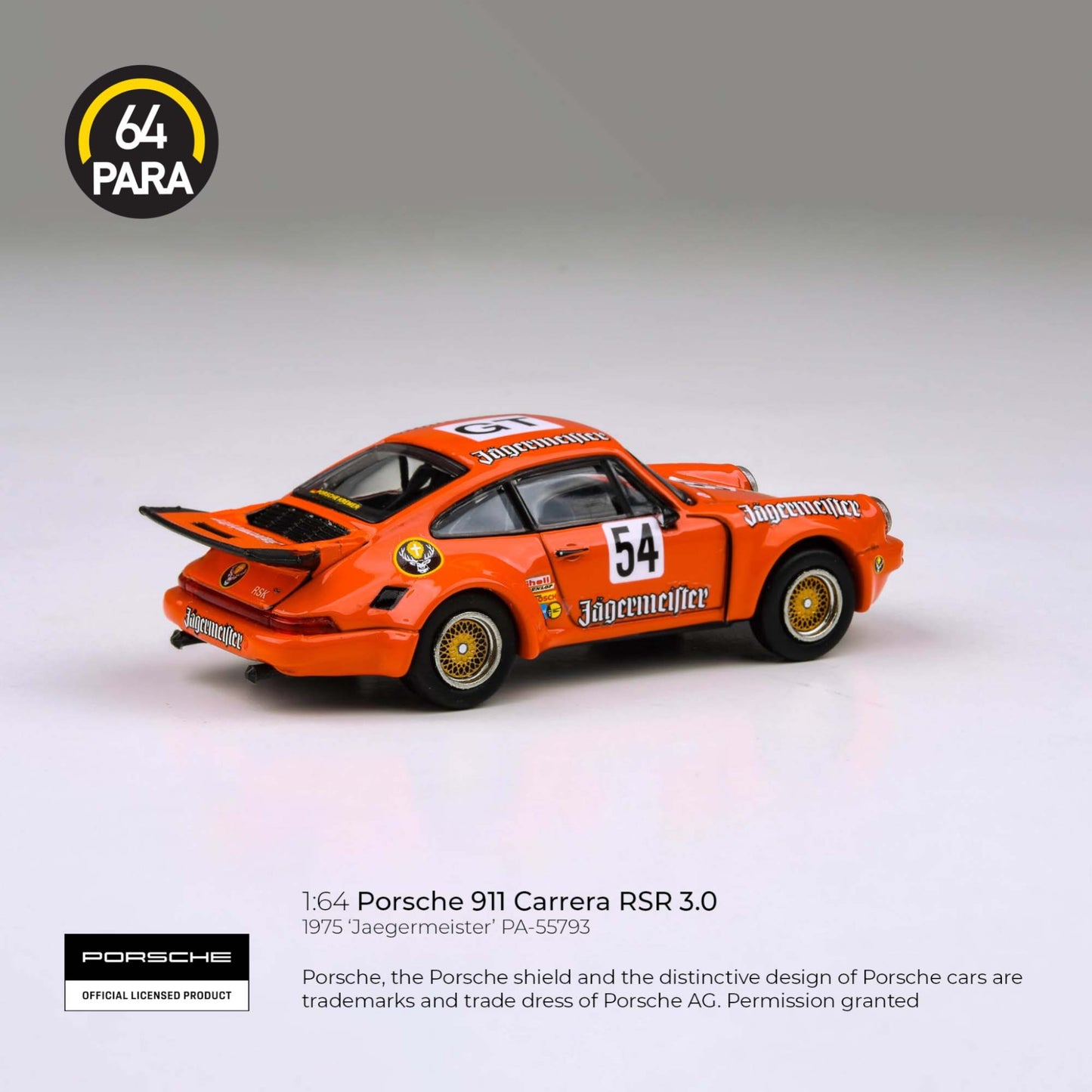 PARA64 - 1975 Porsche 911 Carrera RSR 3.0 - Jägermeister - PA-55793 (LHD)