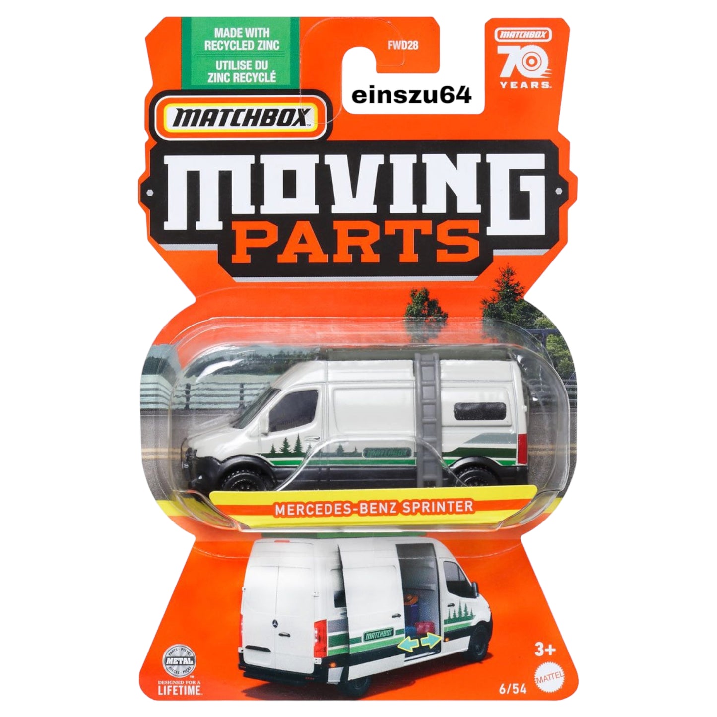 Matchbox 2023 - Moving Parts - Mercedes-Benz Sprinter - HLF91