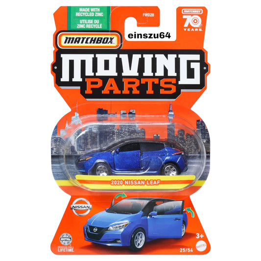 Matchbox 2023 - Moving Parts - 2020 Nissan Leaf - HLG10 - 1:64