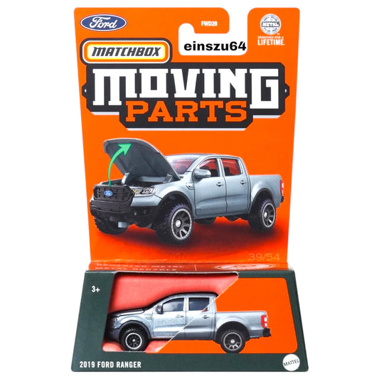 Matchbox 2024 - Moving Parts - 2019 Ford Ranger, grey - HVN13 - 1:64