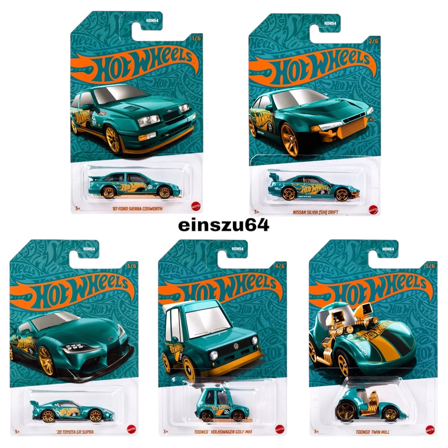 Hot Wheels 2024 - Pearl & Chrome Set - 5x Modelle - HDH54-979F