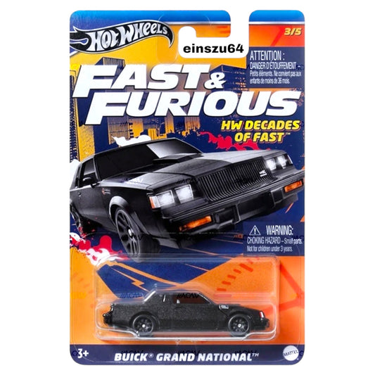 Hot Wheels 2024 - Fast & Furious - Buick Grand National - HRW43 -Decades of Fast