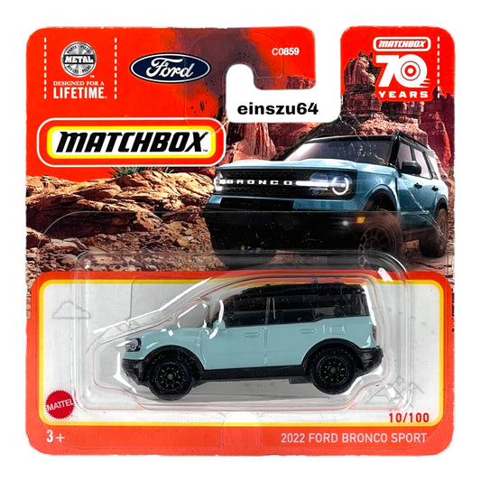 Matchbox 2024 - 2022 Ford Bronco Sport - HLC68 - 10/100 - 1:64