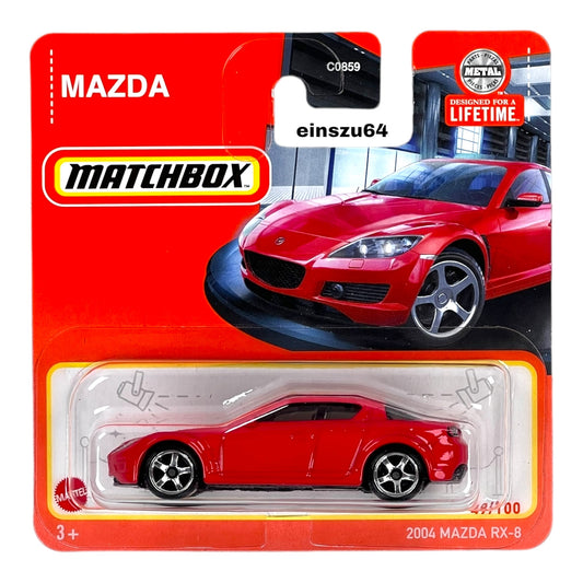 Matchbox 2024 - 2004 Mazda RX-8 - HVN69 - 49/100 - 1:64