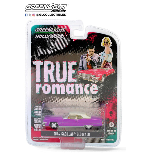 Greenlight - 1974 Cadillac Fleetwood Eldorado - True Romance - 62020-B - Hollywood 41 - 1:64