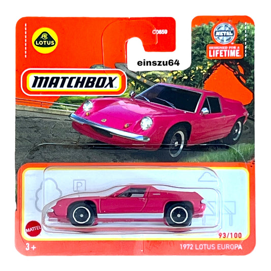 Matchbox 2024 - 1972 Lotus Europa - HVP08 - 93/100 - 1:64